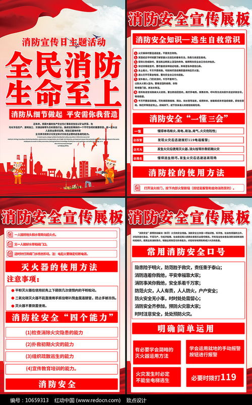 消防安全宣傳展板